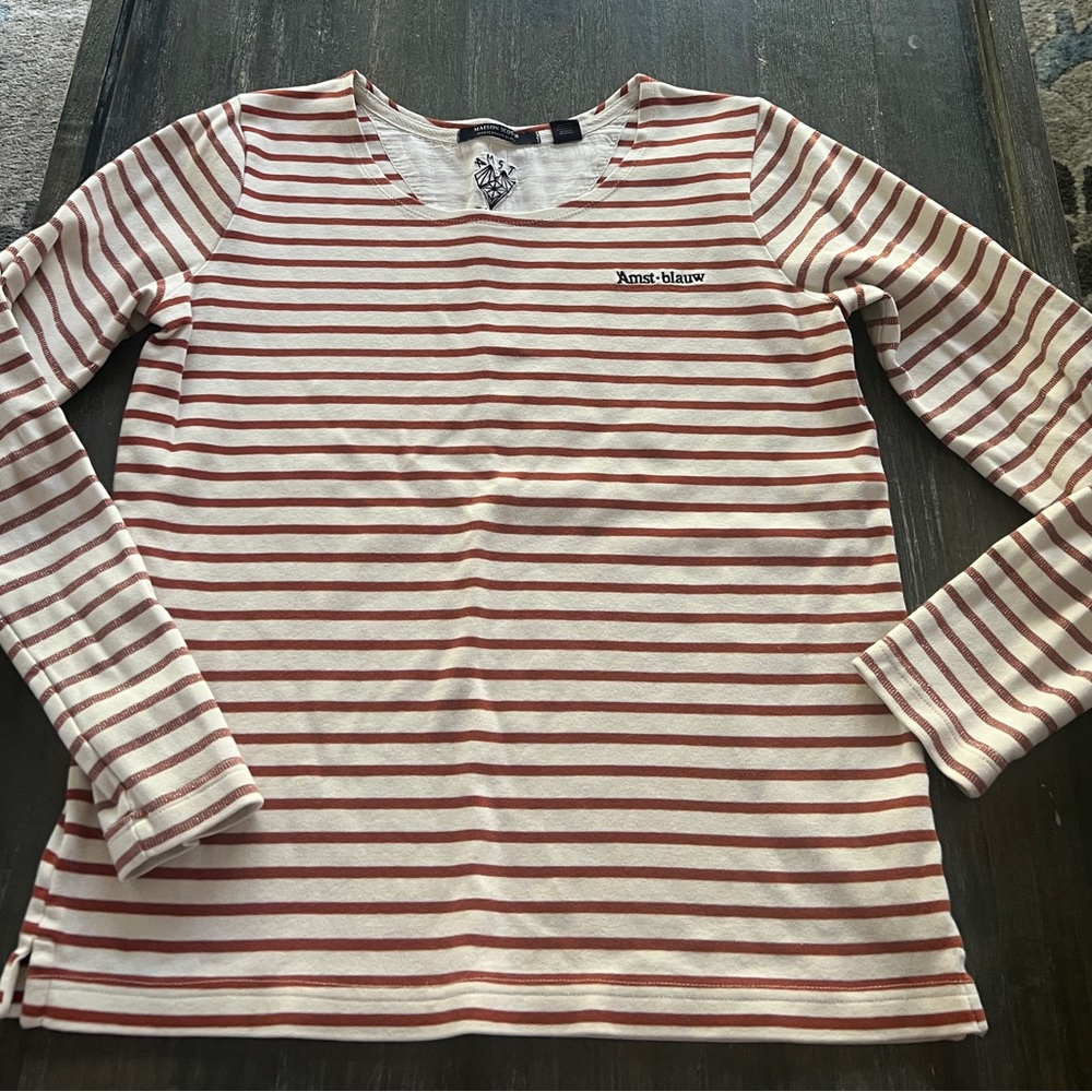 Madison Scotch Amsterdams Blauw knot top sz 1